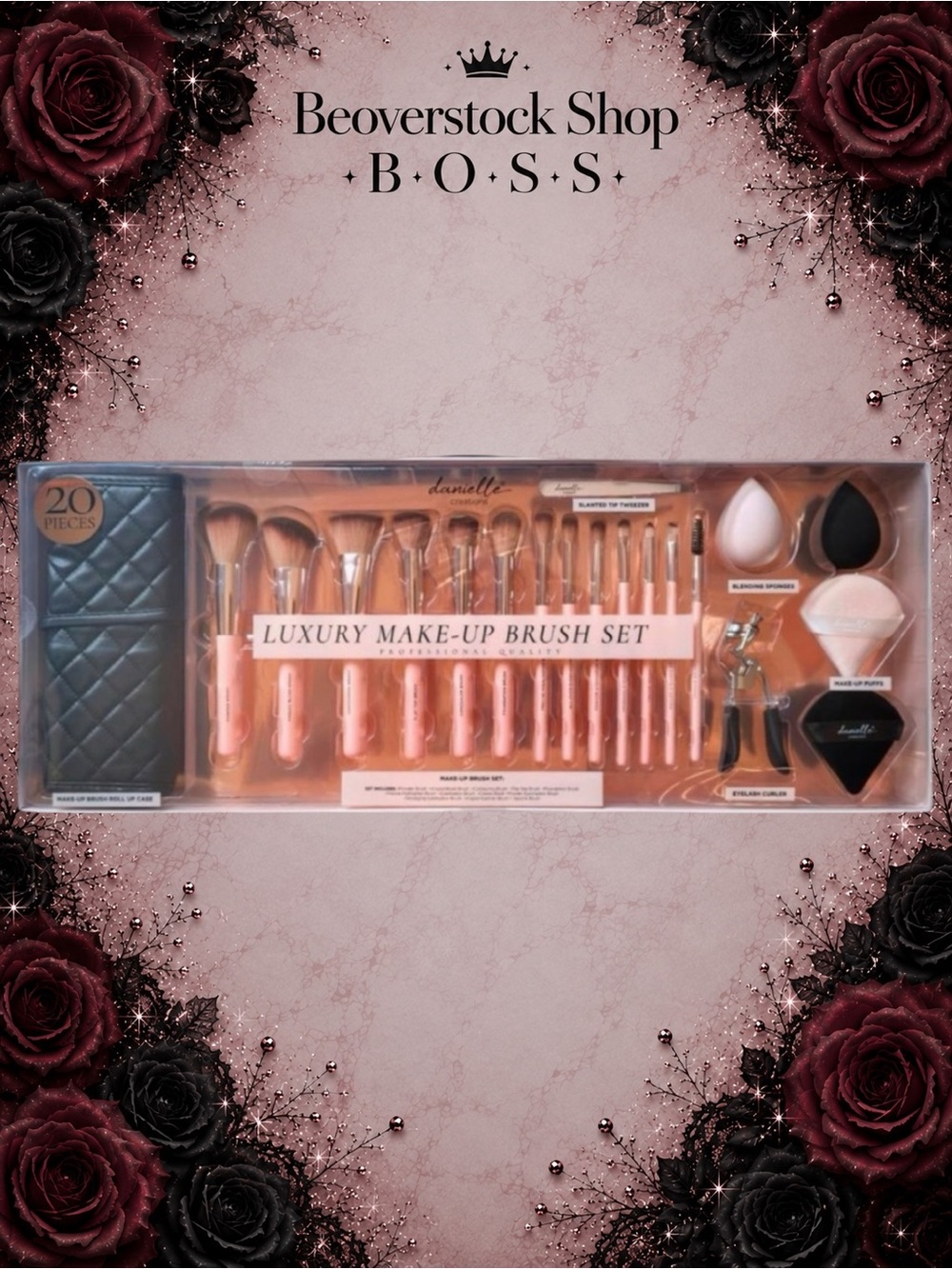 🔴New DANIELLE 20 Piece Luxury Make-Up Brush Set